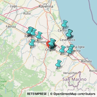 Mappa Via Carlo Cattaneo, 47023 Cesena FC, Italia (10.9105)