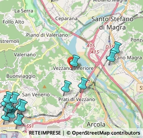Mappa Piazza Regina Margherita, 19020 Vezzano Ligure SP, Italia (3.47706)