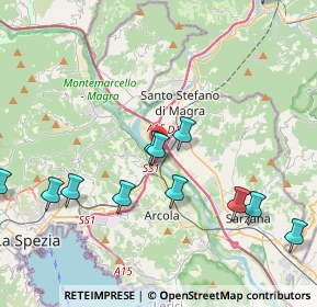 Mappa A15, 19020 Vezzano Ligure SP, Italia (4.7975)