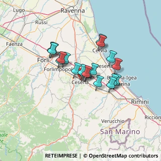 Mappa Via Natale dell'Amore, 47023 Cesena FC, Italia (10.1445)