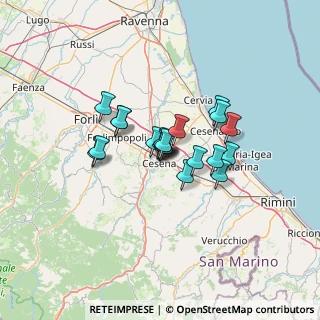 Mappa Via Natale dell'Amore, 47023 Cesena FC, Italia (8.663)