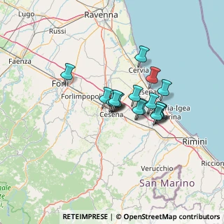 Mappa Via Natale dell'Amore, 47023 Cesena FC, Italia (9.26765)