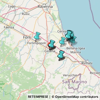 Mappa Via Natale dell'Amore, 47023 Cesena FC, Italia (10.035)