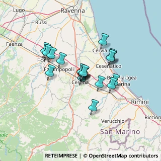 Mappa Via Natale dell'Amore, 47023 Cesena FC, Italia (10.5585)