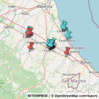 Mappa Via Natale dell'Amore, 47023 Cesena FC, Italia (9.68421)