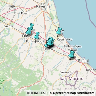 Mappa Via Natale dell'Amore, 47023 Cesena FC, Italia (7.99412)