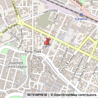 Mappa Via Adua, 47521 Cesena, Forlì-Cesena (Emilia Romagna)