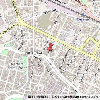 Mappa Via Mario Angeloni, 98, 47521 Cesena, Forlì-Cesena (Emilia Romagna)