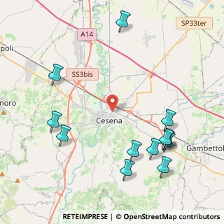 Mappa Piazza Giaele Franchini Angeloni, 47023 Cesena FC, Italia (5.165)
