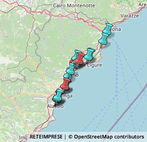 Mappa Via Pinee, 17027 Pietra Ligure SV, Italia (9.80941)