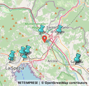 Mappa 19020 Vezzano Ligure SP, Italia (5.12818)