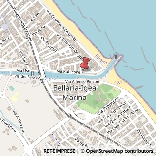 Mappa Via Rubicone, 22, 47814 Bellaria-Igea Marina, Rimini (Emilia Romagna)