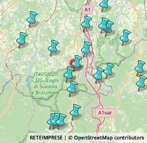 Mappa Via Umberto Nobili, 40035 Castiglione dei Pepoli BO, Italia (9.52)