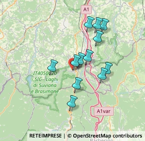 Mappa Via Umberto Nobili, 40035 Castiglione dei Pepoli BO, Italia (6.065)