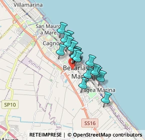 Mappa Via Arturo Ferrarin, 47814 Bellaria-Igea Marina RN, Italia (1.02947)
