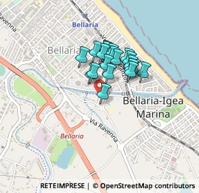 Mappa Via Arturo Ferrarin, 47814 Bellaria-Igea Marina RN, Italia (0.2885)