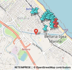 Mappa Via Arturo Ferrarin, 47814 Bellaria-Igea Marina RN, Italia (0.4865)
