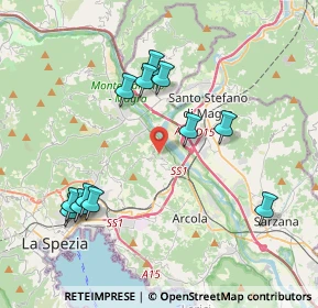 Mappa 19020 Vezzano Ligure SP, Italia (4.15583)
