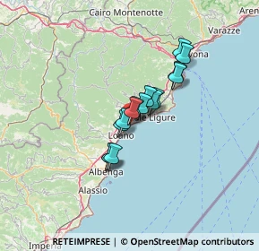 Mappa Via Cristoforo Accame, 17027 Pietra Ligure SV, Italia (8.45667)