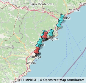 Mappa Via Ugo Foscolo, 17027 Pietra Ligure SV, Italia (7.27385)