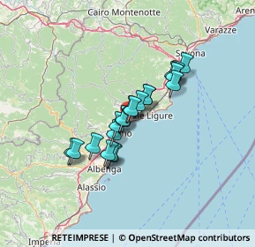 Mappa Via Ugo Foscolo, 17027 Pietra Ligure SV, Italia (9.3095)
