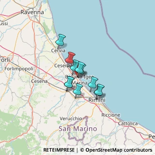 Mappa Piazzale Antonio Gramsci, 47814 Bellaria-Igea Marina RN, Italia (7.81909)