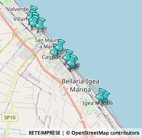 Mappa Via Leonardo da Vinci, 47814 Bellaria-Igea Marina RN, Italia (2.0025)