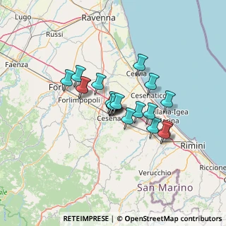 Mappa Via Cervese, 47023 Cesena FC, Italia (9.68211)