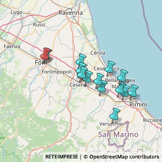 Mappa Via Cervese, 47023 Cesena FC, Italia (12.55214)