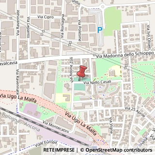 Mappa Via Casali, 70, 47521 Cesena, Forlì-Cesena (Emilia Romagna)