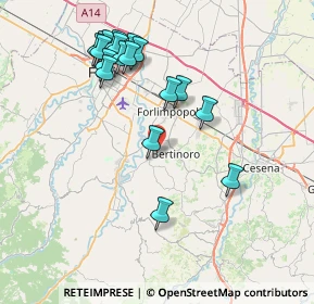 Mappa Via Gatti, 47032 Bertinoro FC, Italia (8.09889)