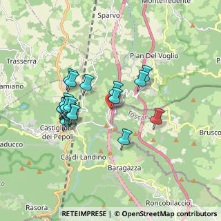 Mappa A1 Km 01, 40035 Castiglione dei Pepoli BO, Italia (1.65909)