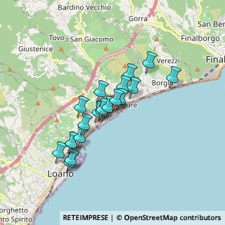 Mappa Via Emanuele Accame, 17027 Pietra Ligure SV, Italia (1.4395)