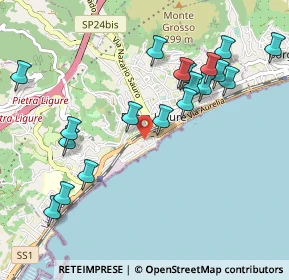 Mappa Via Emanuele Accame, 17027 Pietra Ligure SV, Italia (1.09947)