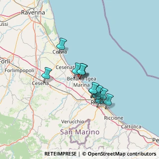 Mappa Via Antonio, 47814 Bellaria-Igea Marina RN, Italia (10.20833)