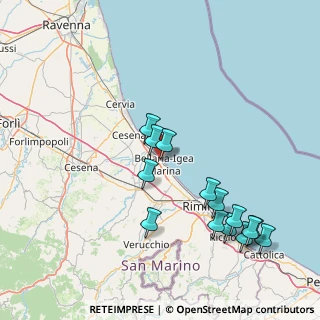 Mappa Via Antonio, 47814 Bellaria-Igea Marina RN, Italia (17.35643)