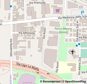 Mappa Via Russi, 47521 Cesena FC, Italia (0.13077)
