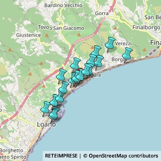 Mappa Via Rocca Crovara, 17027 Pietra Ligure SV, Italia (1.405)