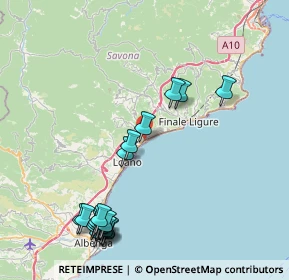 Mappa Via Rocca Crovara, 17027 Pietra Ligure SV, Italia (9.9885)
