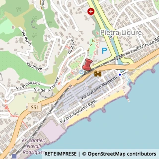 Mappa Strada Statale 1, 604, 17027 Pietra Ligure, Savona (Liguria)