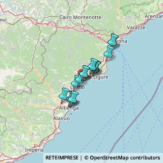 Mappa Via Rocca Crovara, 17027 Pietra Ligure SV, Italia (8.57533)