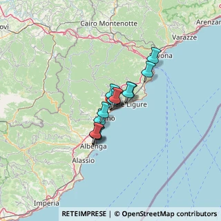 Mappa Via Rocca Crovara, 17027 Pietra Ligure SV, Italia (7.28077)
