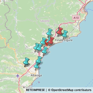 Mappa Via castellari, 17027 Pietra Ligure SV, Italia (5.60857)