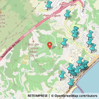 Mappa Via castellari, 17027 Pietra Ligure SV, Italia (0.7685)