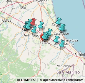 Mappa Via Pegli, 47522 Cesena FC, Italia (10.6205)