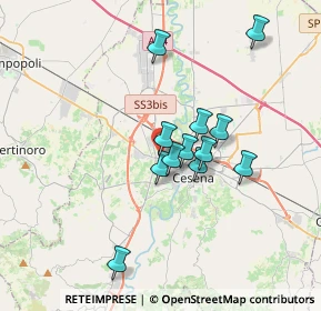 Mappa Via Pegli, 47522 Cesena FC, Italia (2.89917)