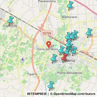 Mappa Via Tonelli Annalena, 47023 Cesena FC, Italia (2.39857)
