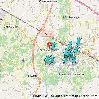 Mappa Via Tonelli Annalena, 47023 Cesena FC, Italia (1.73091)