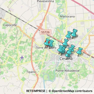 Mappa Via Tonelli Annalena, 47023 Cesena FC, Italia (1.77769)