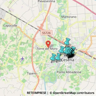 Mappa Via Tonelli Annalena, 47023 Cesena FC, Italia (1.9215)